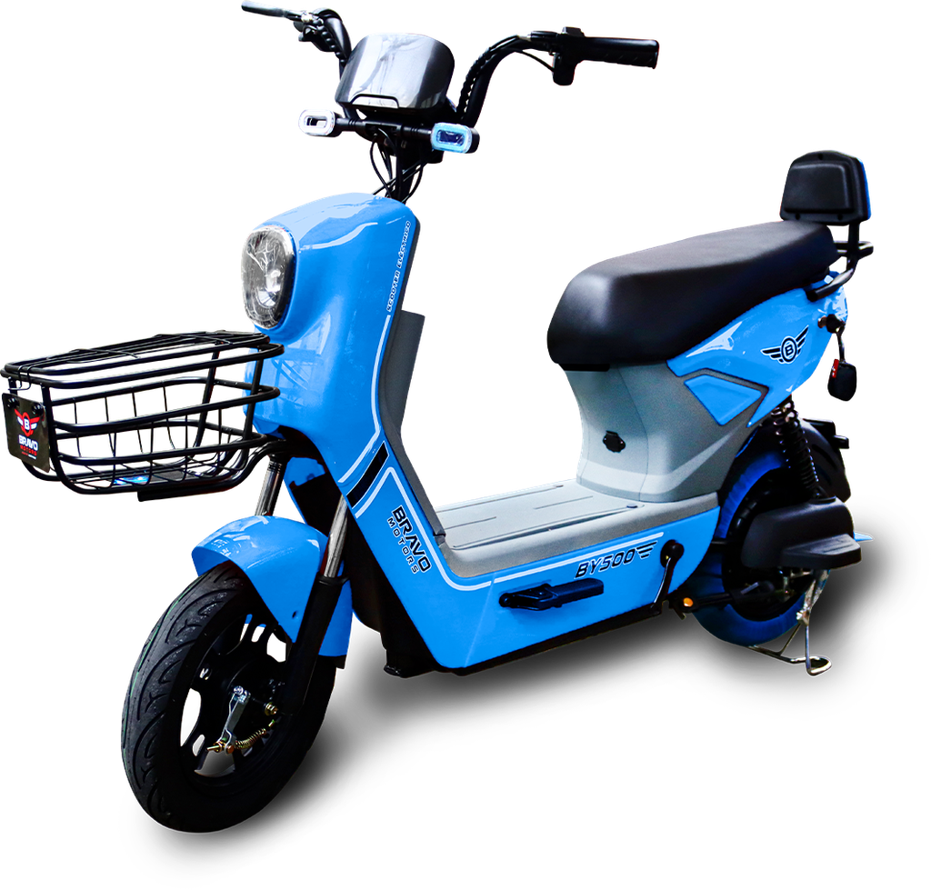 BRAVO SCOOTER ELECTRICO 500W CELESTE
