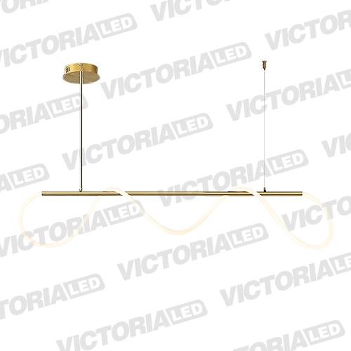 LAMPARA DECORATIVA DE TECHO LED 37W COBRE