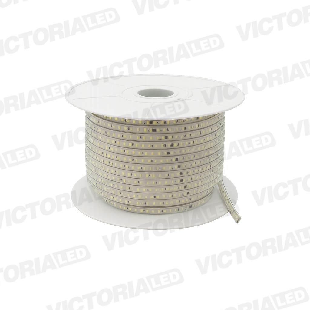 CINTA LED 100MT CON RECUBRIMIENTO PLASTICO 110V IP66 6500K