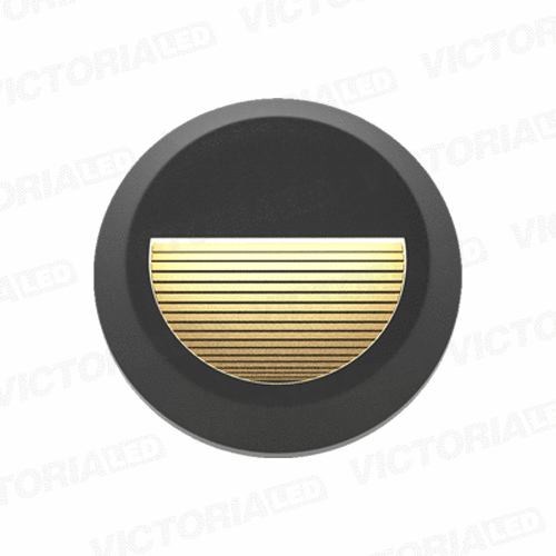 [APVL01] APLIQUE DE PARED IP65 2W 3000K NEGRO 150MM