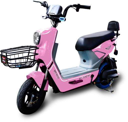 [BY500N ROSADO] BRAVO SCOOTER ELECTRICO 500W ROSADO