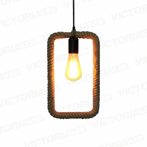 [LC-1541-NE] LAMPARA DECORATIVA DE TECHO 1*E27 METAL NEGRO