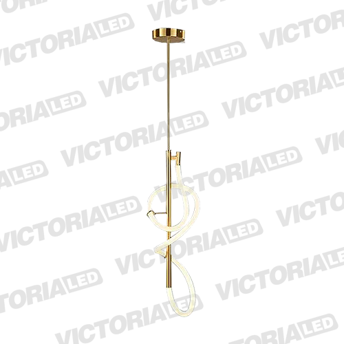 [L546 DORADO] LAMPARA DECORATIVA DE TECHO LED DORADO