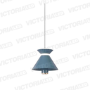 LAMPARA DECORATIVA LED 12W 3000K ALUMINIO BLUE