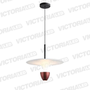 LAMPARA DECORATIVA LED 12W 3000K ALUMINIO BROWN