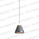 LAMPARA DECORATIVA LED 12W 3000K ALUMINIO GRAY