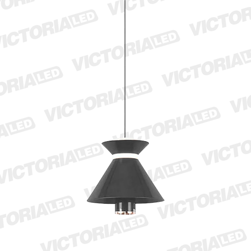 [P010 GRAY] LAMPARA DECORATIVA LED 12W 3000K ALUMINIO GRAY