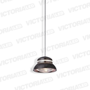 LAMPARA DECORATIVA LED 12W 3000K ALUMINIO MATTE