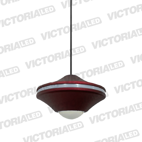 [P003 BROWN] LAMPARA DECORATIVA LED 8W 3000K ALUM/ACRILICO BROWN