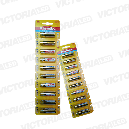 [LR6 10B] PILAS AA RAYMAX ALCALINAS 1.5V X 10 (10BLISTER)