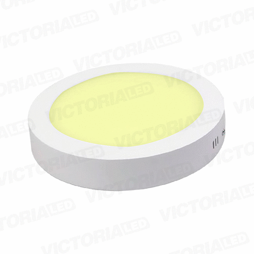 VICTORIA LED PANEL 3000K 12W SOBREPUESTO REDONDO 30U/C