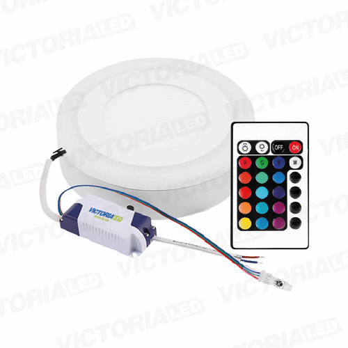 [SR18+6RGB] VICTORIA LED PANEL SOB RED 18W+6W RGB C/R