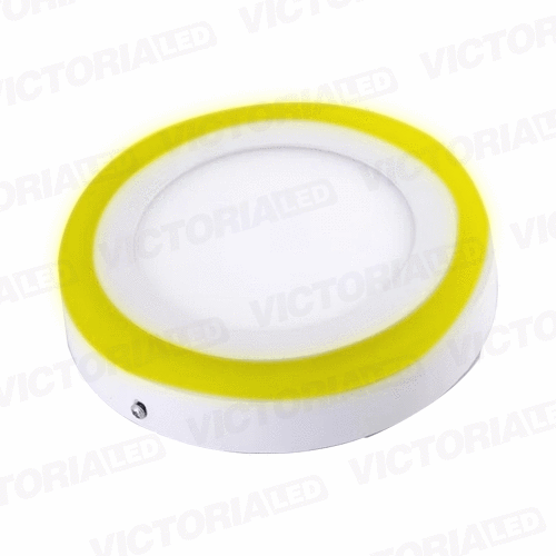 [LV-206SRY 3+3] VICTORIA LED PANEL SOB RED 3W+3W AMARILLO 100U/C