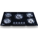 ENCIMERA EVA 5 QUEMADORES VIDRIO