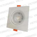 OJO DE BUEY 7W 3000K CUADRADO BLANCO 100U/C