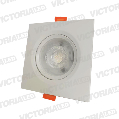 [VL-SCB7W 3K] OJO DE BUEY 7W 3000K CUADRADO BLANCO 100U/C