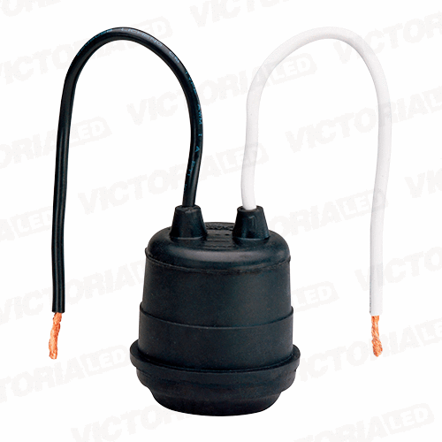 BOQUILLA DE CAUCHO E27 110/250V 660W NEGRO 20U/C