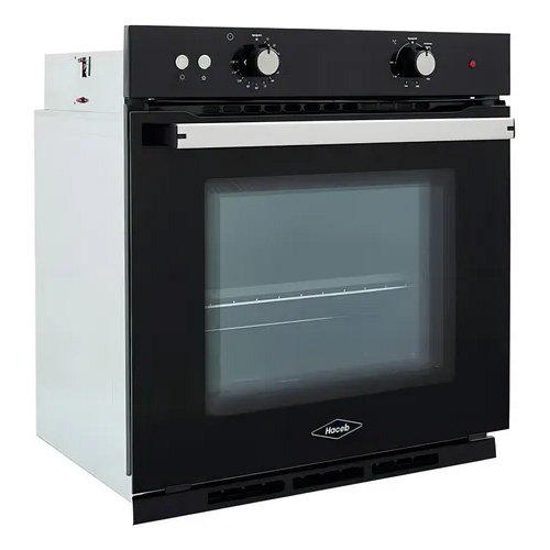 [HA-HORNO XTOFU 60 NE GP] HORNO EMPOTRABLE HACEB A GAS NEGRO GRILL TIMER MECANICO