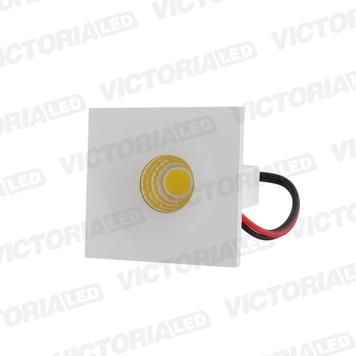 [SL3WC 6K] OJO DE BUEY 3W 6500K CUADRADO BLANCO