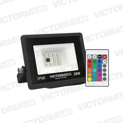 [VL-RGB20W 5050] VICTORIA LED REFLECTOR RGB 100-240V FP0.5