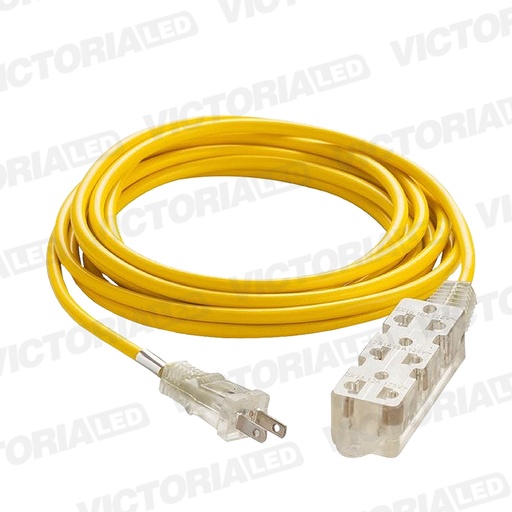 [VLEX-3P 10M] CABLE DE EXTENSIÓN 10 METROS 3 SALIDAS 