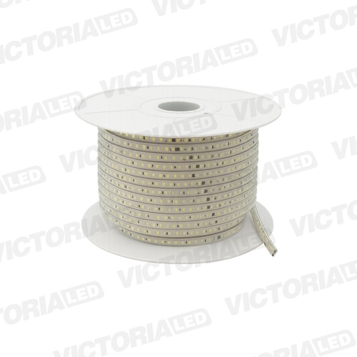 [E-CLR110V 3000K] CINTA LED 100MT CON RECUBRIMIENTO PLASTICO 110V IP66 3000K